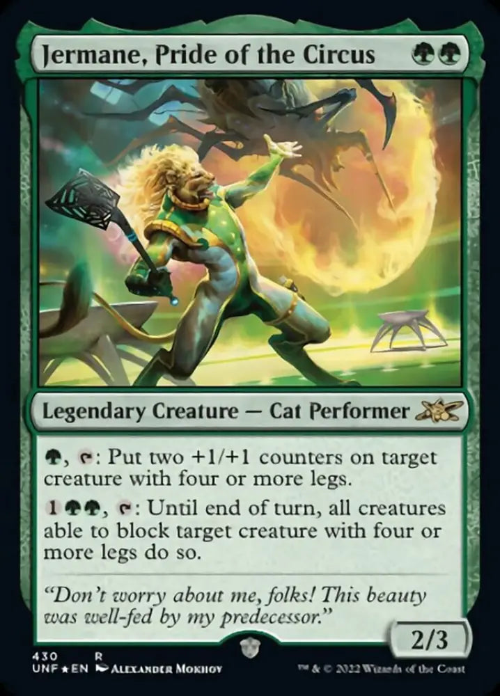 Jermane Pride of the Circus (Galaxy Foil) [Unfinity] - MTG Single