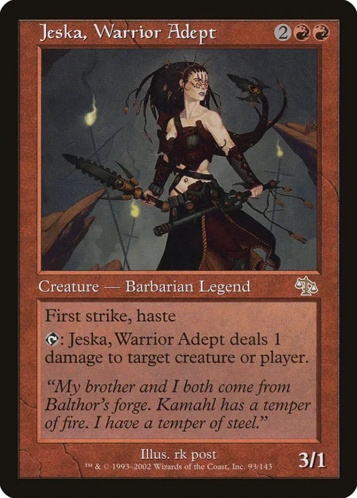 Jeska Warrior Adept [Judgment] - MTG Single