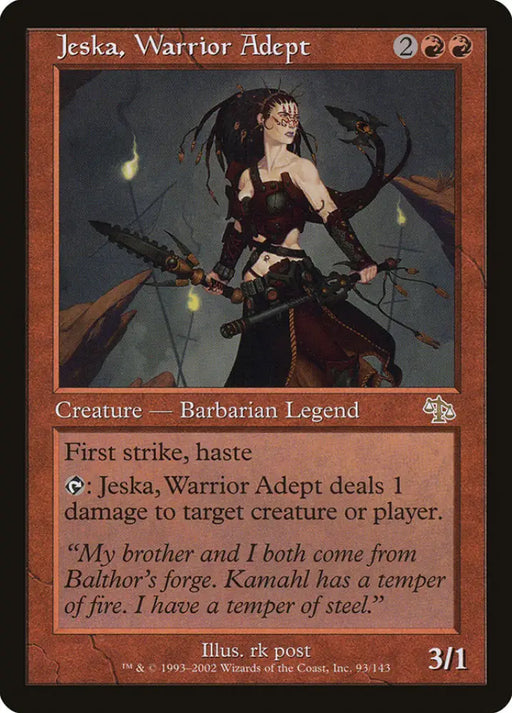 Jeska Warrior Adept [Judgment] - MTG Single