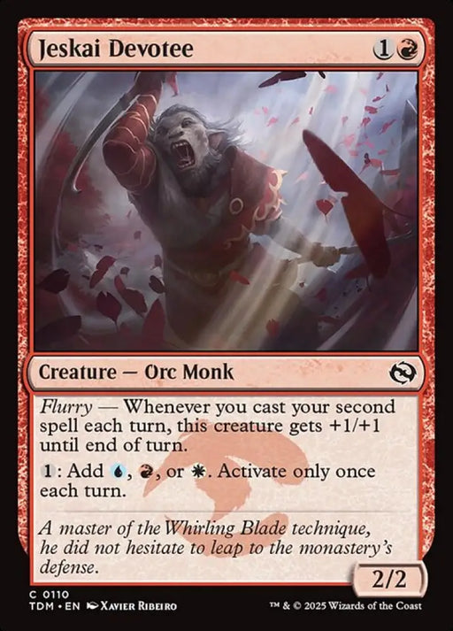 Jeskai Devotee (110) [Tarkir: Dragonstorm]