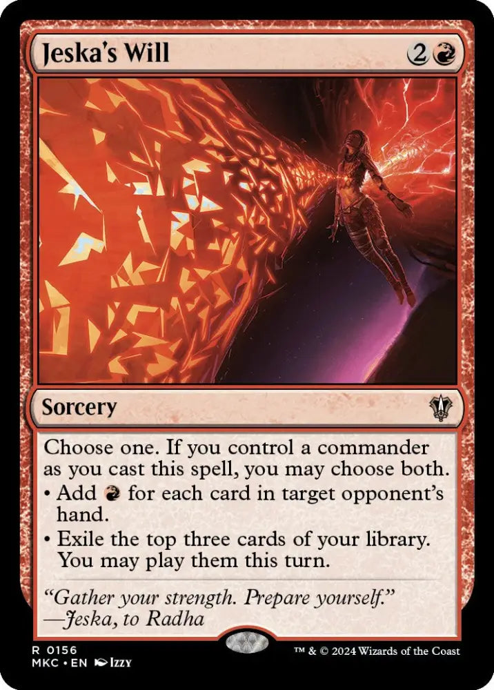 Jeska’s Will [Murders at Karlov Manor Commander] - MTG Single