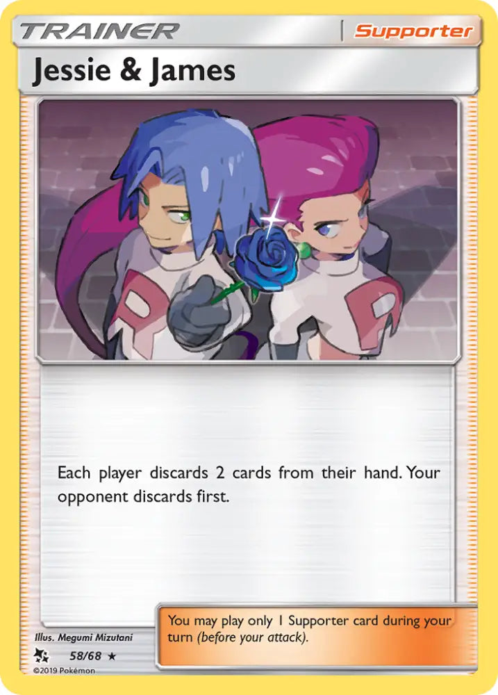 Jessie & James (58/68) [Sun & Moon: Hidden Fates] - Pokemon Single