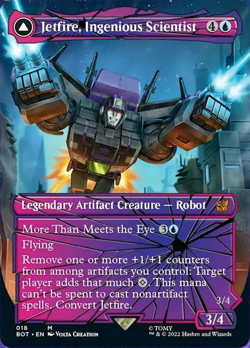 Jetfire Ingenious Scientist // Jetfire Air Guardian (Shattered Glass) [Transformers] - MTG Single