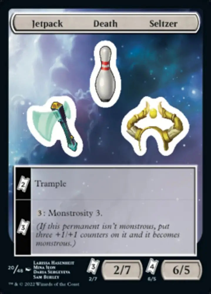 Jetpack Death Seltzer [Unfinity Stickers] - MTG Single