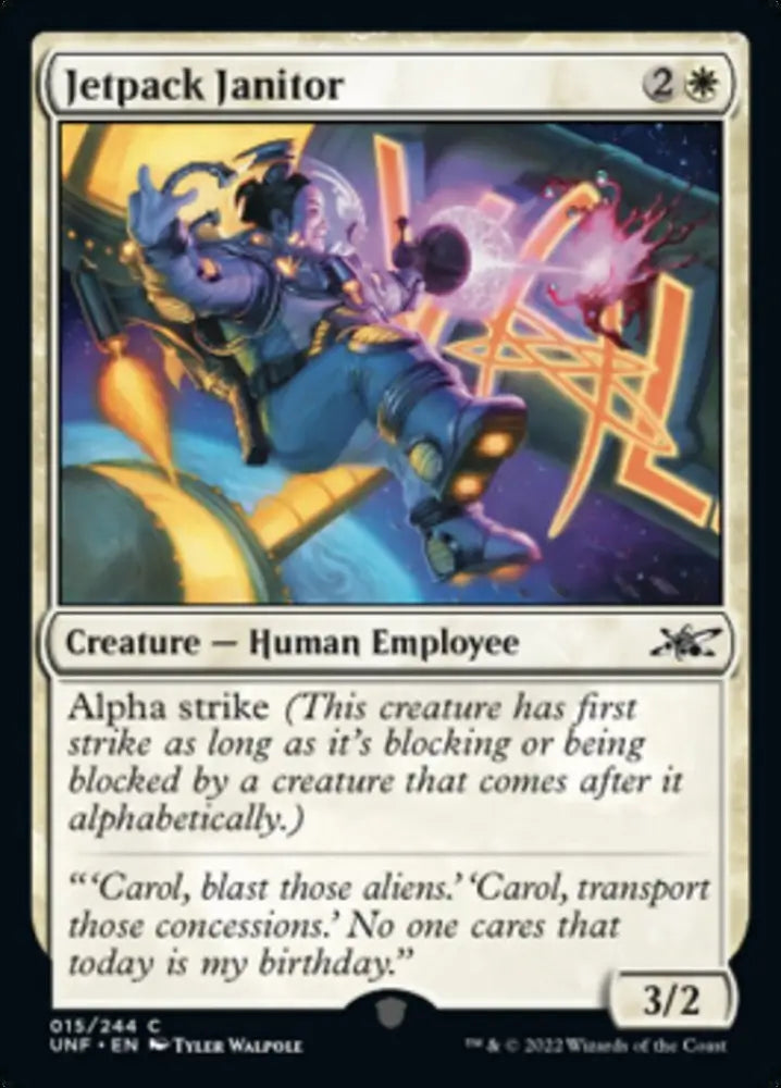 Jetpack Janitor [Unfinity] - MTG Single
