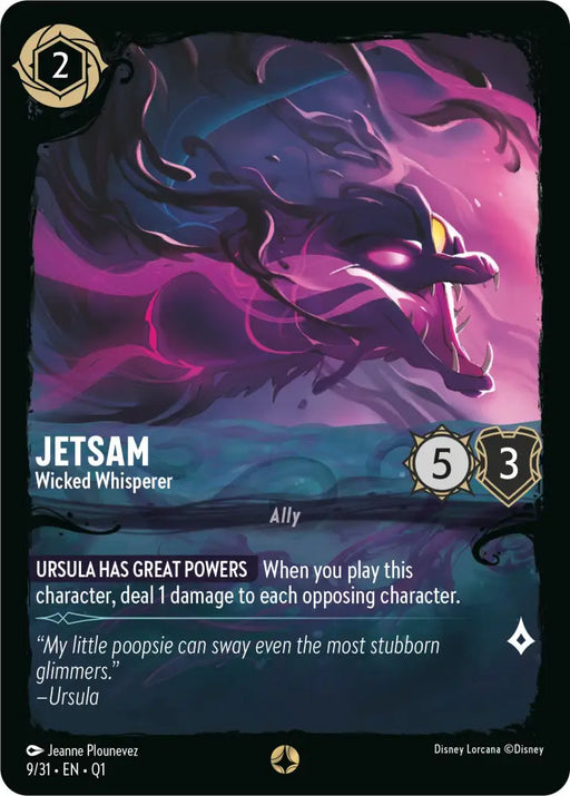 Jetsam - Wicked Whisperer (9/31) [Illumineer’s Quest: Deep Trouble] - Lorcana Single