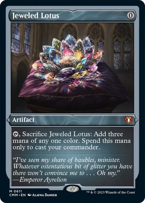 Jeweled Lotus (Foil Etched) [Commander Masters] - MTG Single
