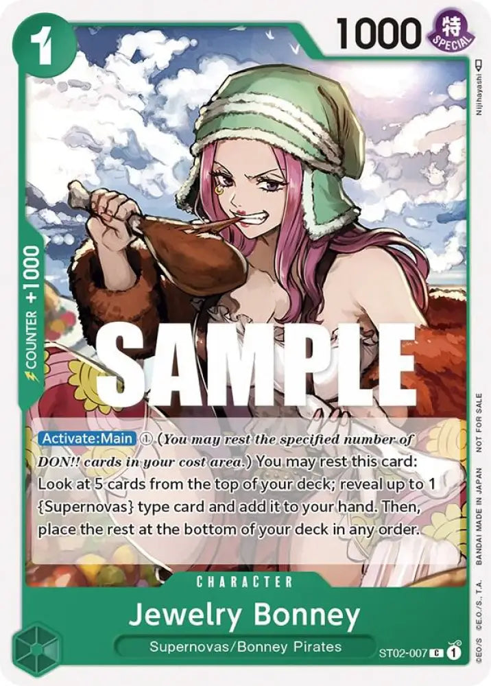 Jewelry Bonney (Tournament Pack Vol. 3) [Participant] (ST02-007) [One Piece Promotion Cards]