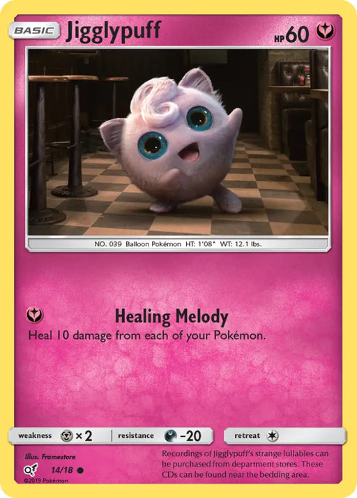 Jigglypuff (14/18) [Sun & Moon: Detective Pikachu] - Pokemon Single
