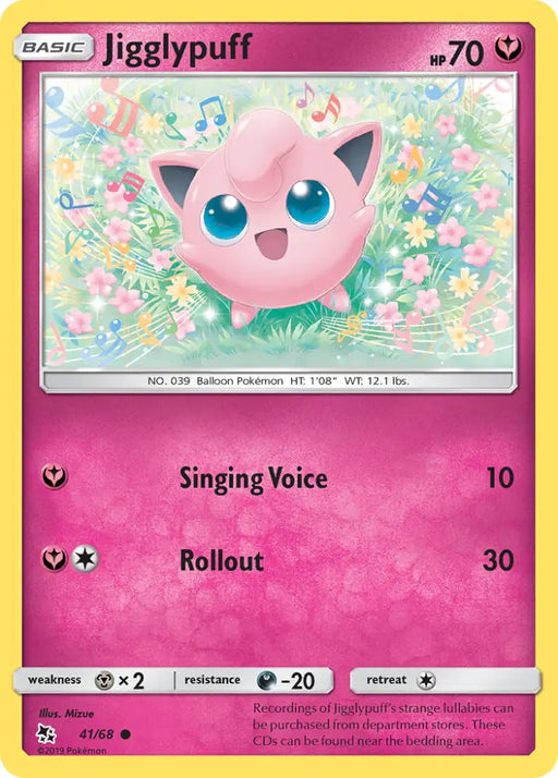 Jigglypuff (41/68) [Sun & Moon: Hidden Fates] - Pokemon Single