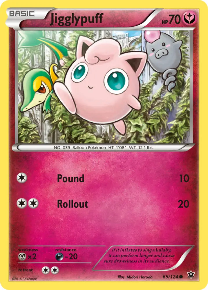 Jigglypuff (65/124) [XY: Fates Collide] - Pokemon Single