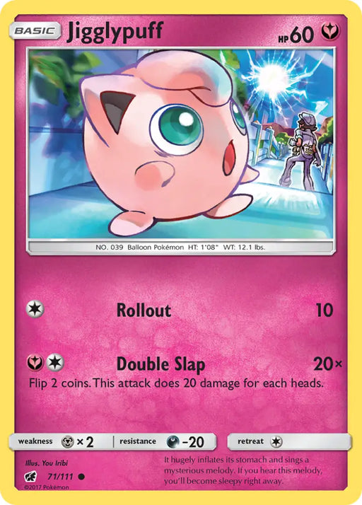 Jigglypuff (71/111) [Sun & Moon: Crimson Invasion] - Pokemon Single