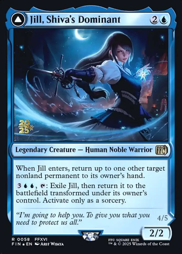 Jill, Shiva's Dominant // Shiva, Warden of Ice (58s) [Final Fantasy Promos]