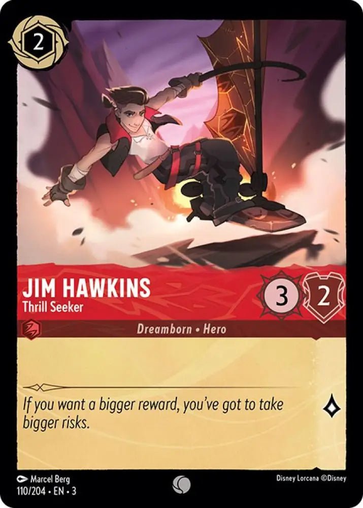 Jim Hawkins - Thrill Seeker (110/204) [Into the Inklands] - Lorcana Single
