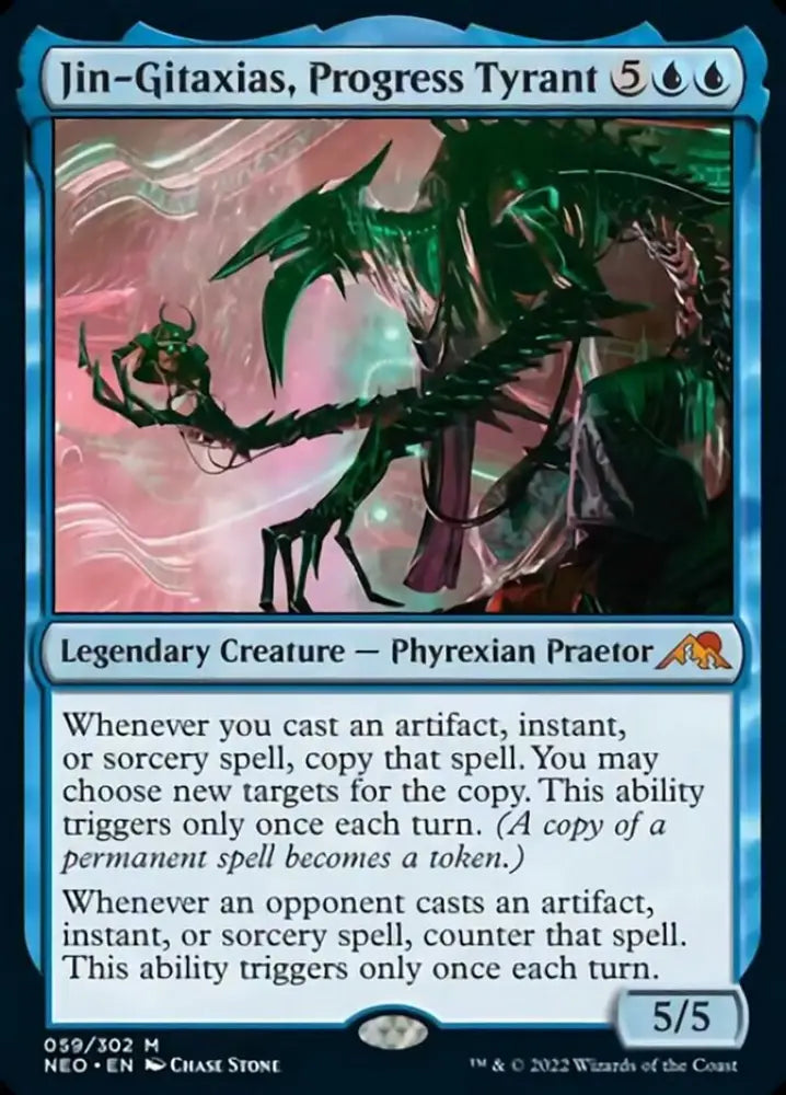 Jin-Gitaxias Progress Tyrant [Kamigawa: Neon Dynasty] - MTG Single