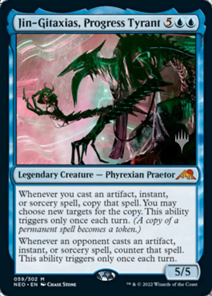 Jin-Gitaxias Progress Tyrant (Promo Pack) [Kamigawa: Neon Dynasty Promos] - MTG Single