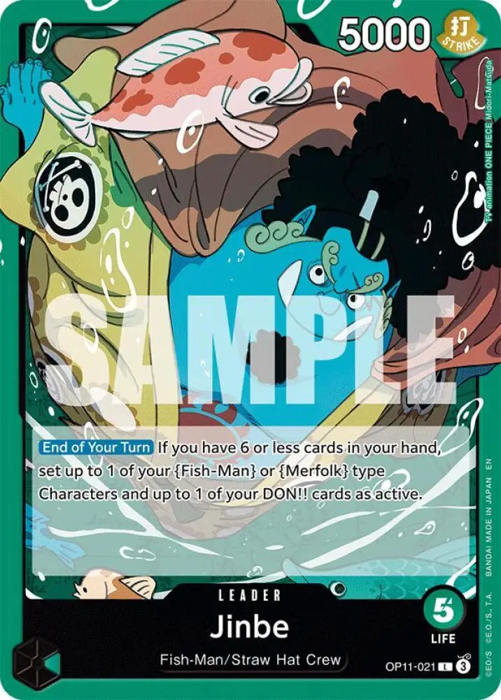 Jinbe (021) (OP11-021) [A Fist of Divine Speed]