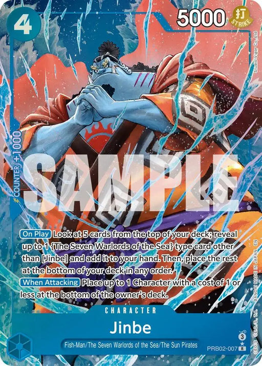 Jinbe - PRB02-007(Alternate Art) [Premium Booster -The Best- Vol. 2]