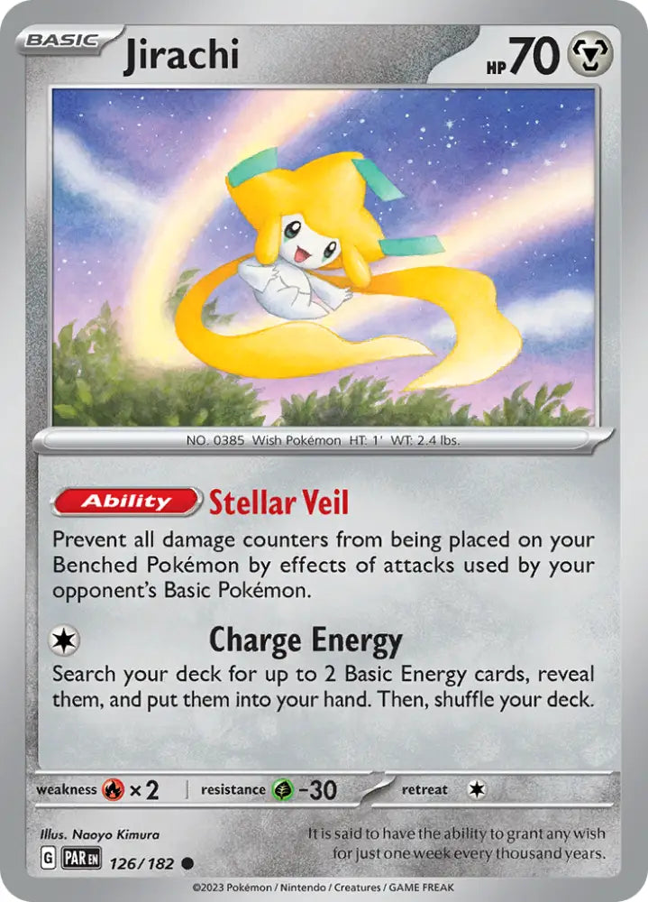 Jirachi (126/182) [Scarlet & Violet: Paradox Rift] - Pokemon Single