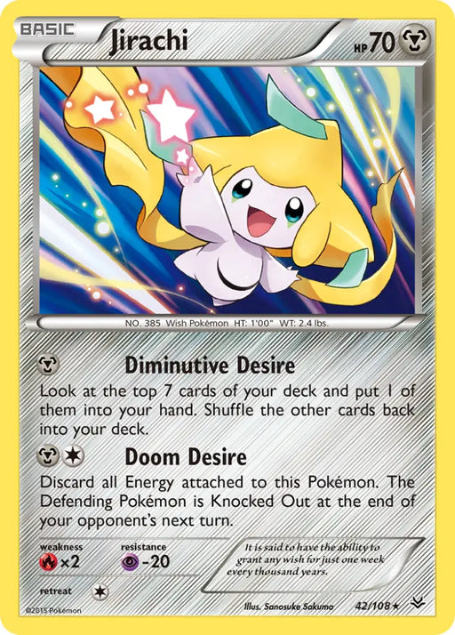 Jirachi (42/108) [XY: Roaring Skies] - Pokemon Single