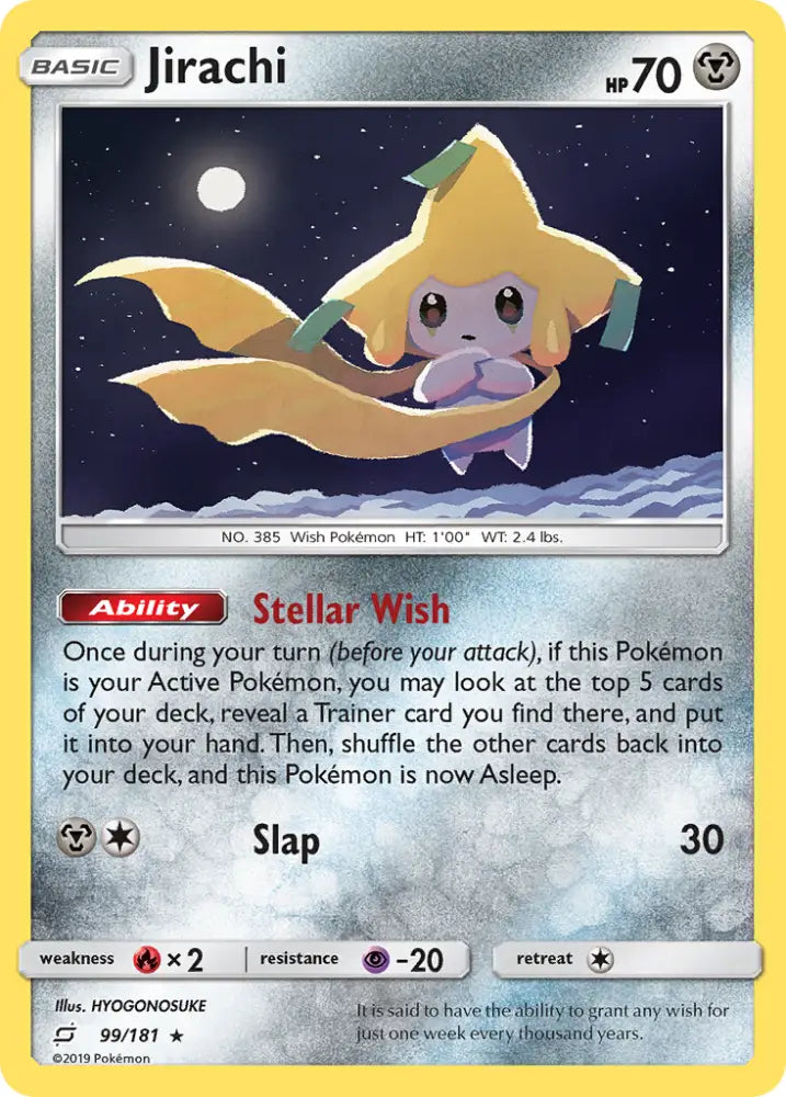 Jirachi (99/181) [Sun & Moon: Team Up] - Pokemon Single