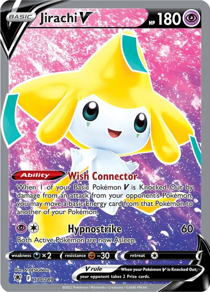 Jirachi V (170/189) [Sword & Shield: Astral Radiance] - Pokemon Single