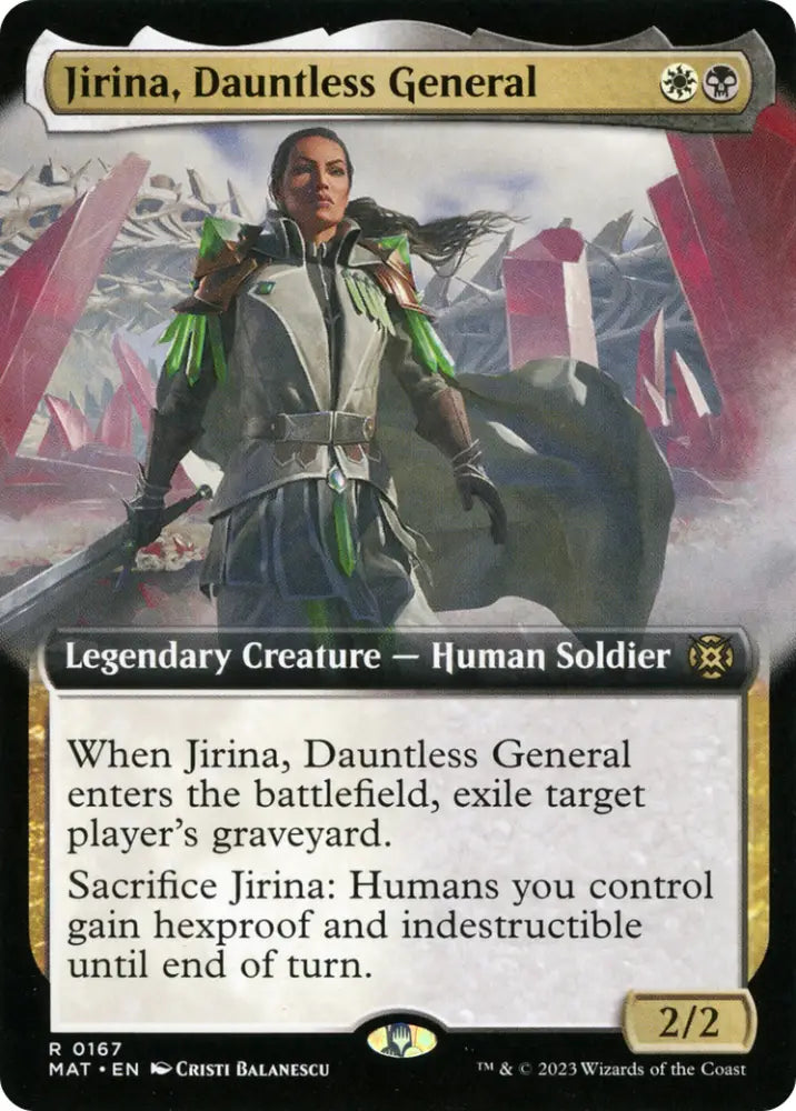 Jirina Dauntless General (Extended Art) [March of the Machine: The Aftermath] - MTG Single