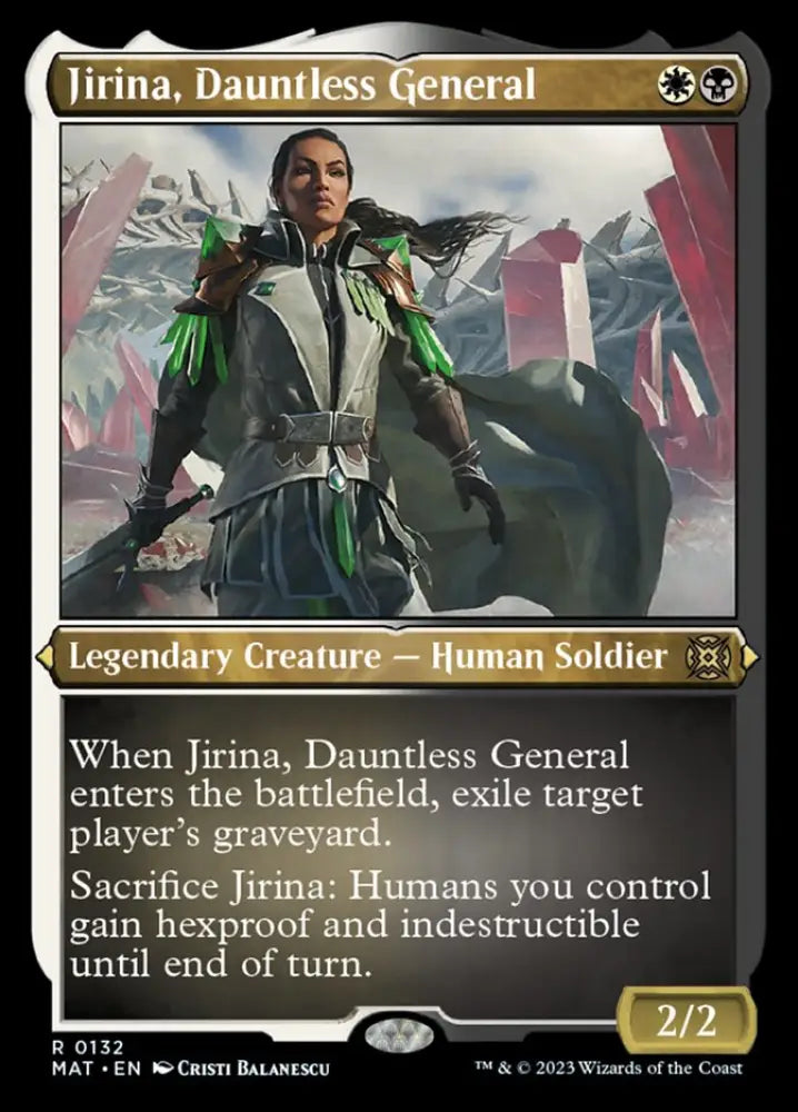 Jirina Dauntless General (Foil Etched) [March of the Machine: The Aftermath] - MTG Single