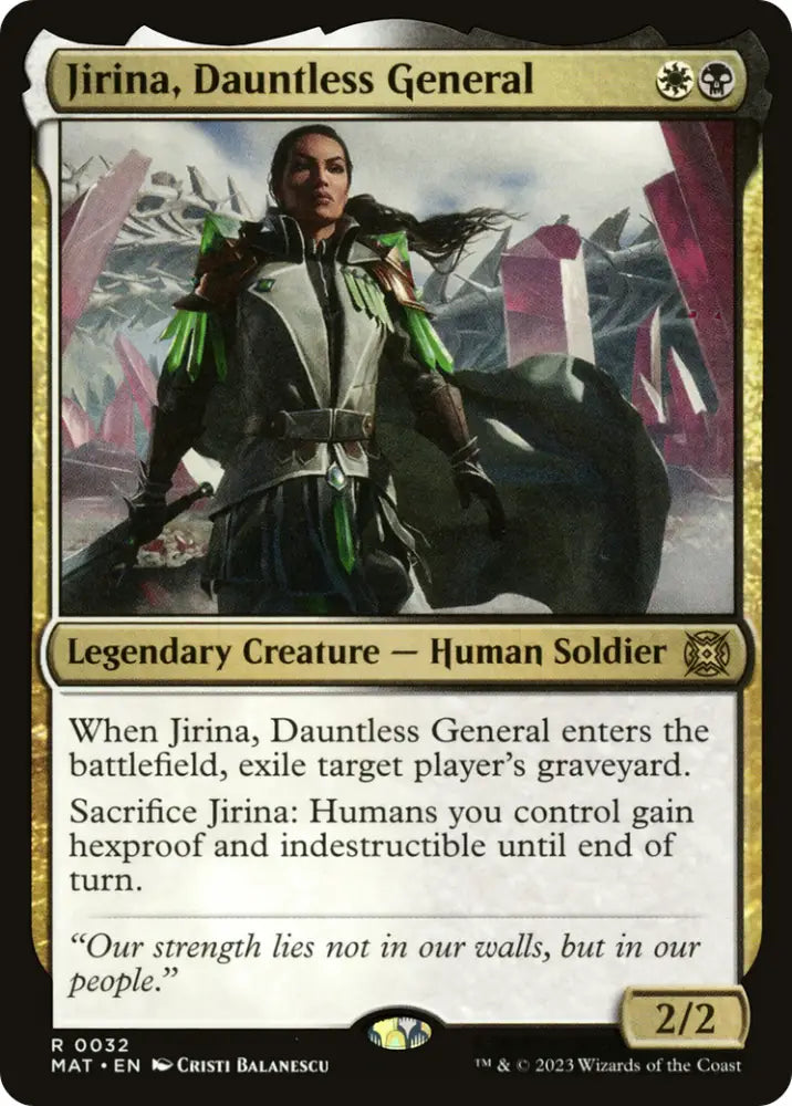 Jirina Dauntless General [March of the Machine: The Aftermath] - MTG Single