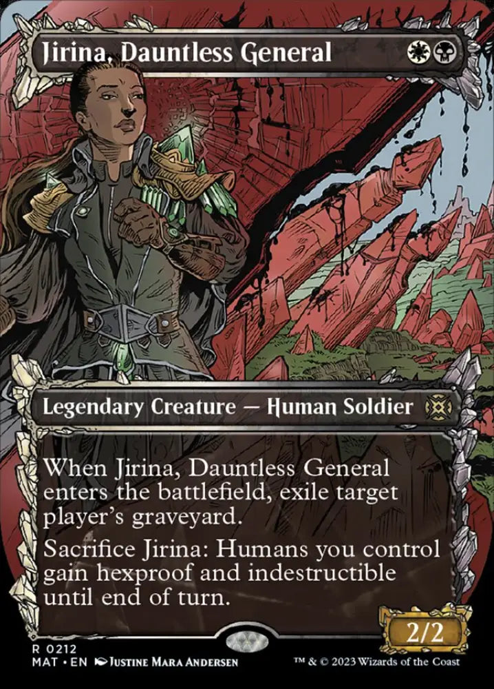 Jirina Dauntless General (Showcase Halo Foil) [March of the Machine: The Aftermath] - MTG Single