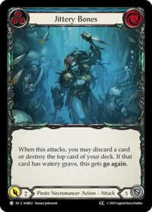 Jittery Bones (Blue) (CC Tag) (AGB022) [Armory Deck Gravy Bones]
