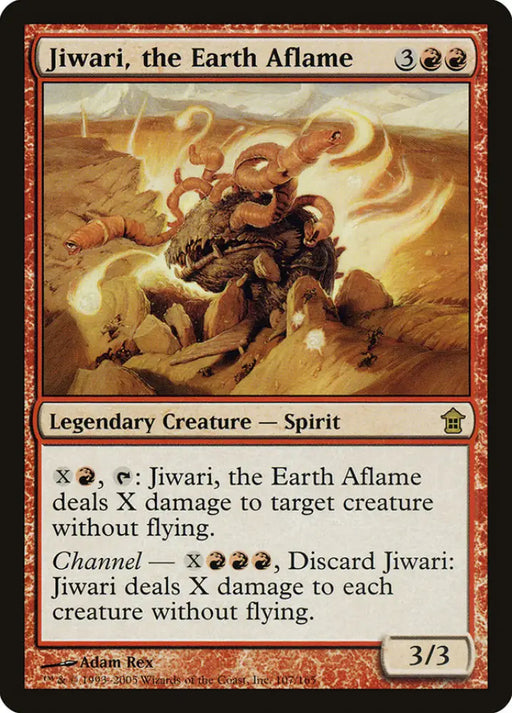 Jiwari the Earth Aflame [Saviors of Kamigawa] - MTG Single