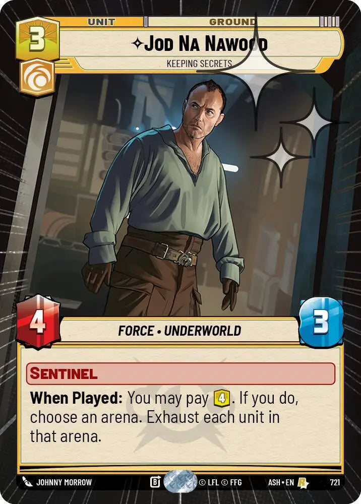 Jod Na Nawood - Keeping Secrets (Hyperspace Foil) (721) [Ashes of the Empire]