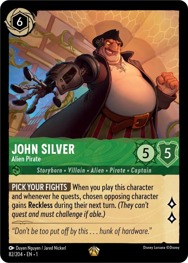 John Silver - Alien Pirate (82/204) [The First Chapter] - Lorcana Single