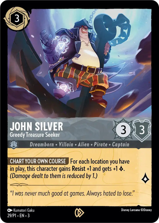 John Silver - Greedy Treasure Seeker (29) [Promo Cards] - Lorcana Single