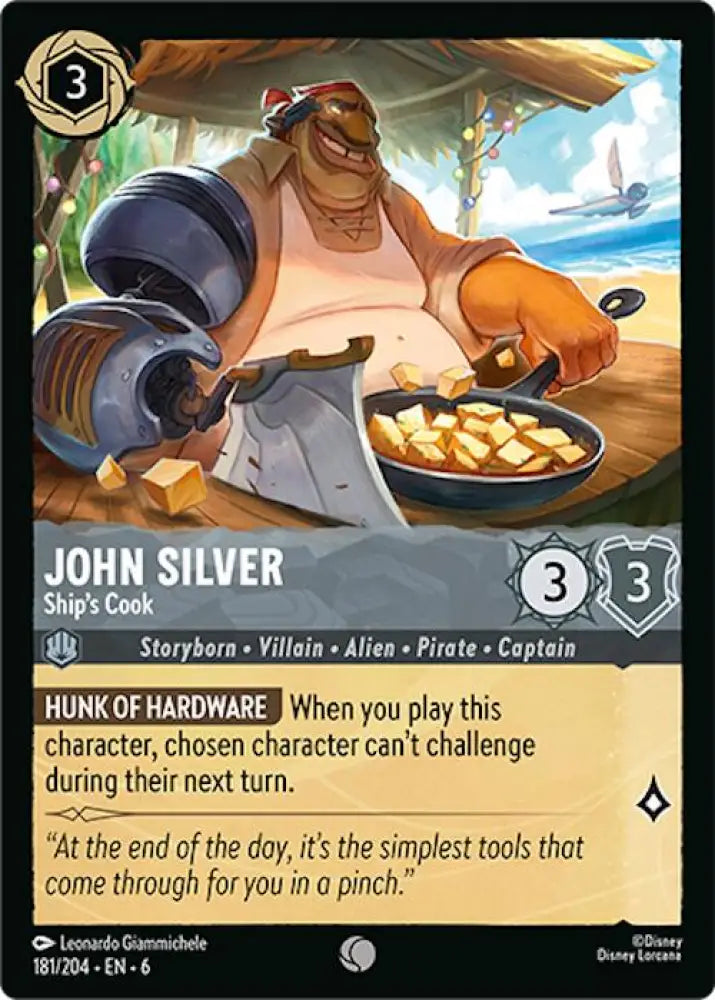 John Silver - Ship’s Cook (181/204) [Azurite Sea] - Lorcana Single