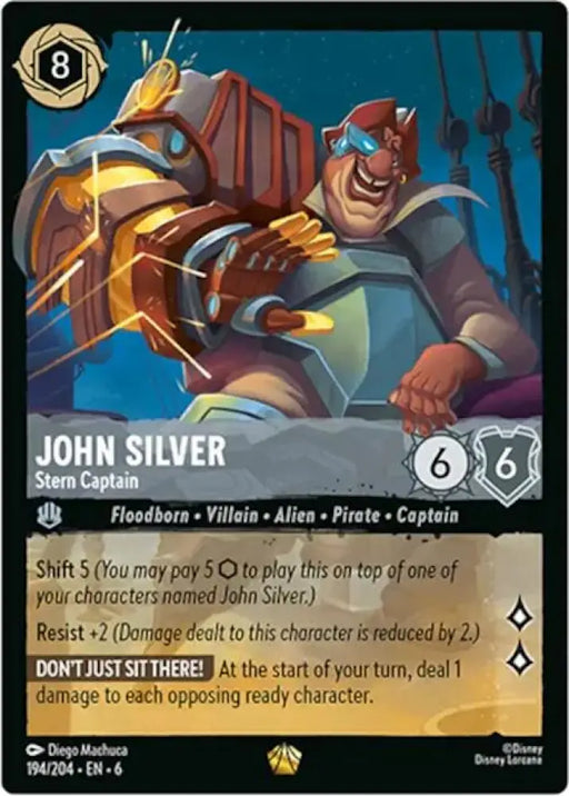 John Silver - Stern Captain (194/204) [Azurite Sea] - Lorcana Single