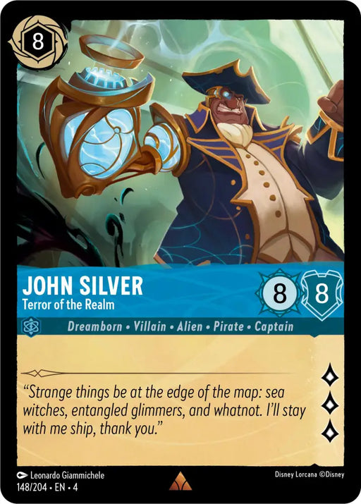 John Silver Terror of the Realm (148/204) [Ursula’s Return] - Lorcana Single