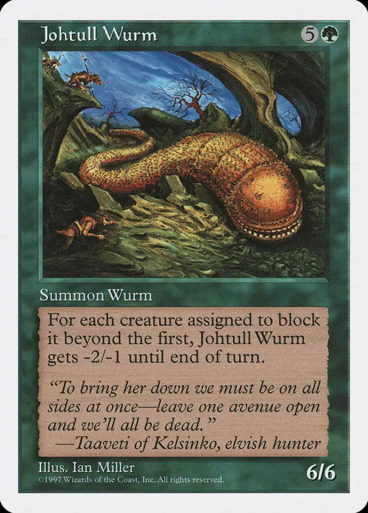 Johtull Wurm [Fifth Edition] - MTG Single