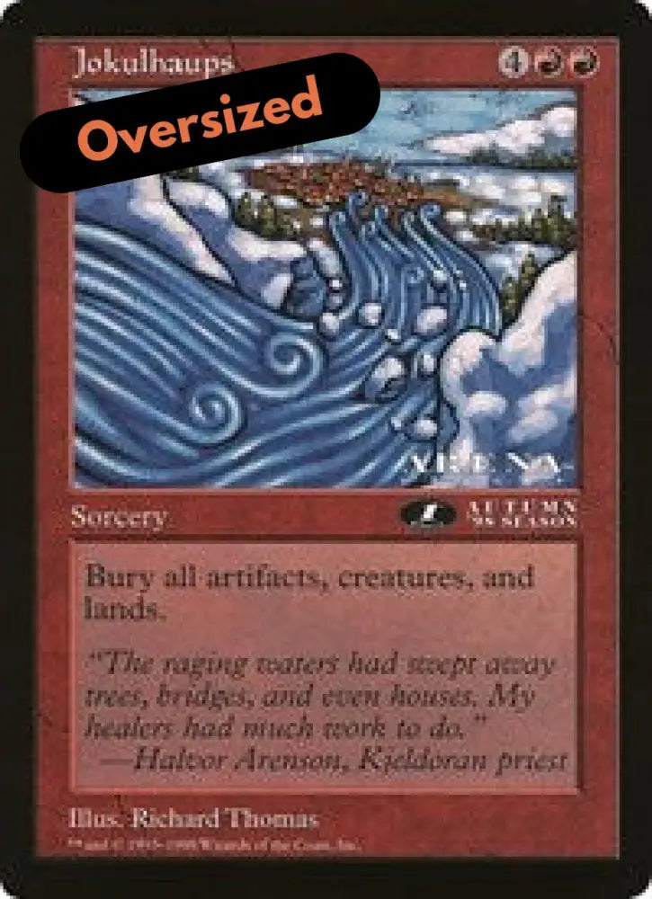 Jokulhaups (Oversized) [Oversize Cards] - MTG Single