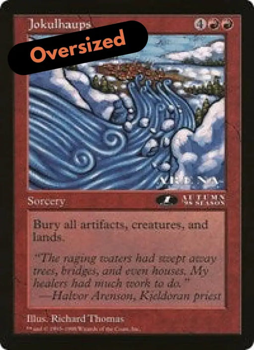 Jokulhaups (Oversized) [Oversize Cards] - MTG Single