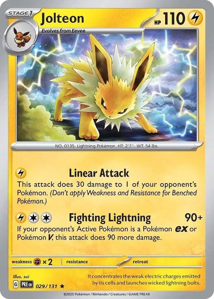 Jolteon (029/131) [Scarlet & Violet: Prismatic Evolutions] - Pokemon Single