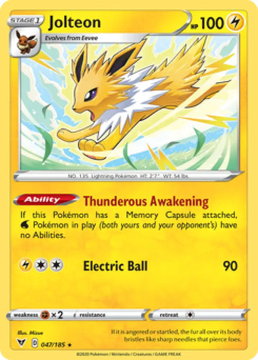Jolteon (047/185) [Sword & Shield: Vivid Voltage] - Pokemon Single