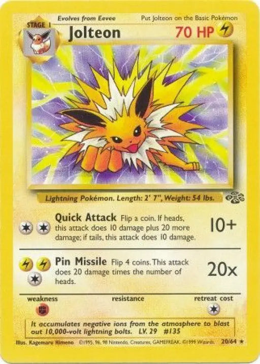 Jolteon (20/64) [Jungle Unlimited] - Pokemon Single