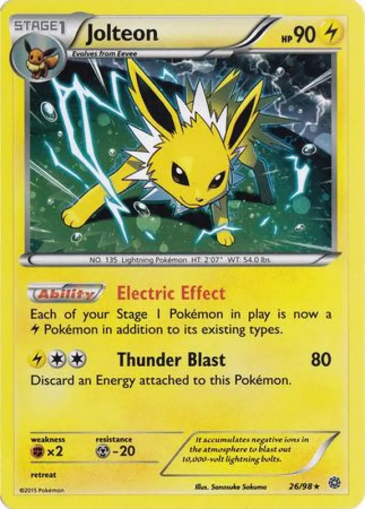 Jolteon (26/98) (Cosmos Holo) [XY: Ancient Origins] - Pokemon Single