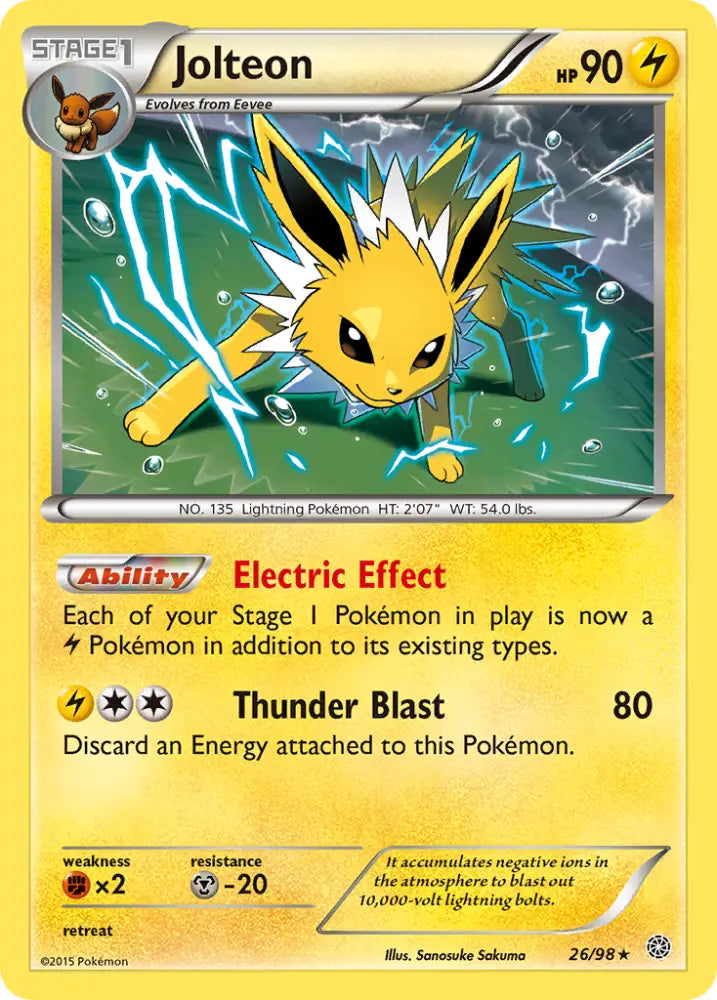 Jolteon (26/98) [XY: Ancient Origins] - Pokemon Single