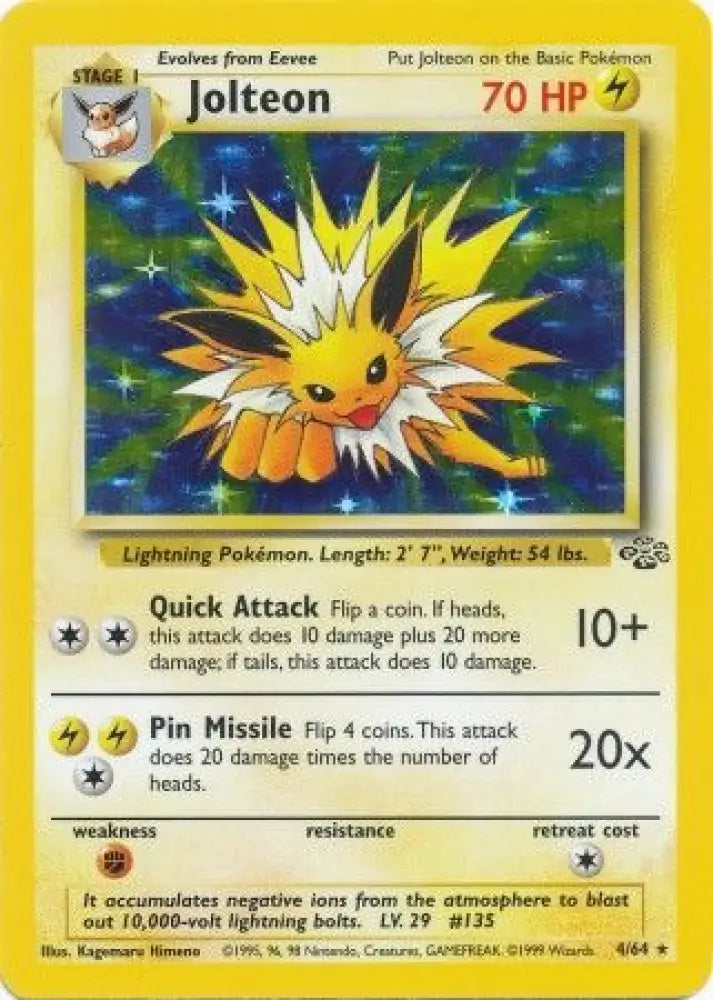 Jolteon (4/64) [Jungle Unlimited] - Pokemon Single
