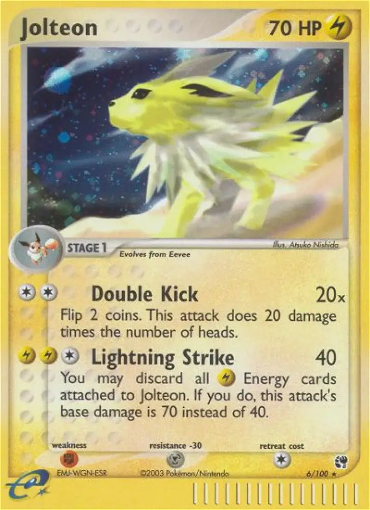 Jolteon (6/100) [EX: Sandstorm] - Pokemon Single