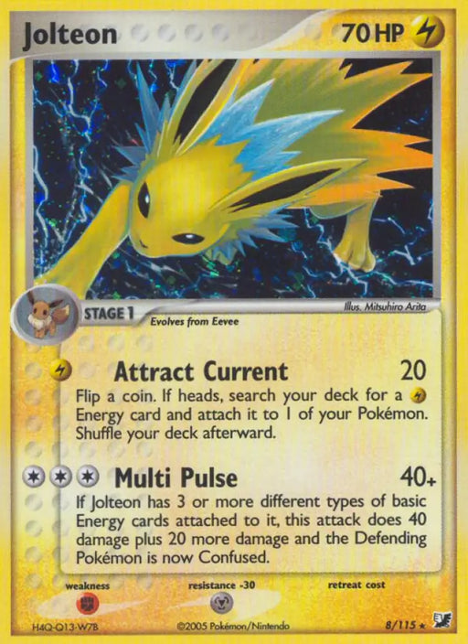 Jolteon (8/115) [EX: Unseen Forces] - Pokemon Single