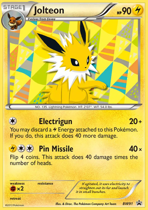 Jolteon (BW91) [Black & White: Black Star Promos] - Pokemon Single